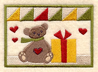 Teddy Bear and Christmas Gift