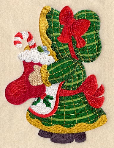 Sunbonnet Sue Stuffs a Stocking