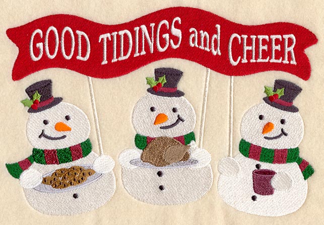 Good Tidings and Cheer Snowmen Trio