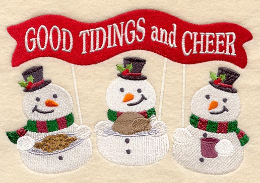Good Tidings and Cheer Snowmen Trio