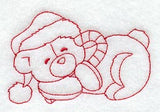 Teddy Bear's Christmas Dream (Redwork)