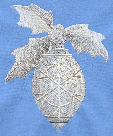 Sparkling Christmas Ornament with Snowflake