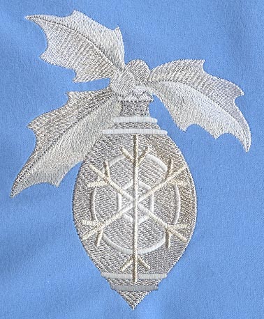 Sparkling Christmas Ornament with Snowflake