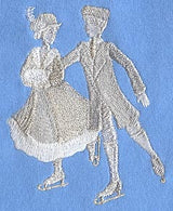 White Christmas Skaters