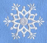 White Christmas Snowflake 1