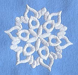 White Christmas Snowflake 2