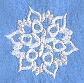 White Christmas Snowflake 2