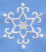 White Christmas Snowflake 3