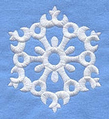 White Christmas Snowflake 4