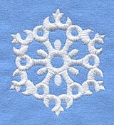 White Christmas Snowflake 4