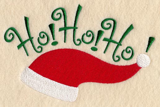 Ho Ho Ho with Santa Cap