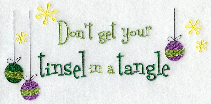 Don't Get Your Tinsel in a Tangle