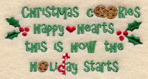 Christmas Cookies, Happy Hearts