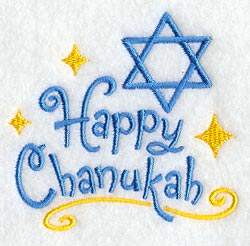 Happy Chanukah with Star of David