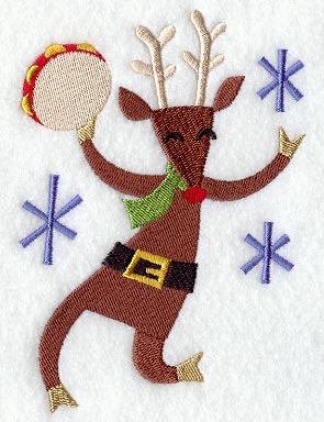 Rudolph on Tambourine