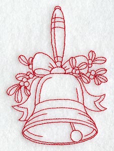 Christmas Handbell (Redwork)
