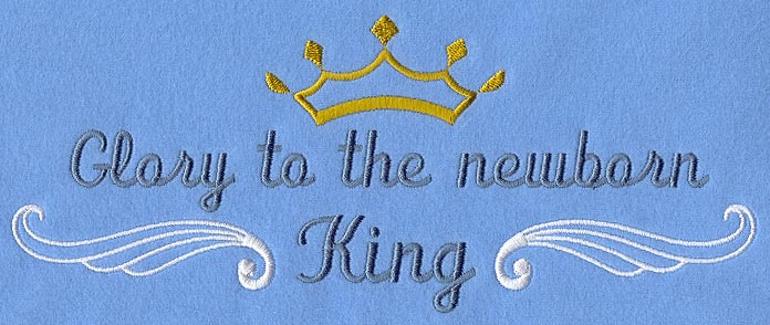 Glory to the Newborn King Border