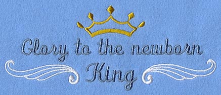 Glory to the Newborn King Border