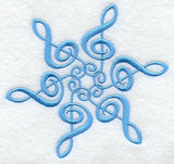 Musical Snowflake (Treble Clef)