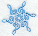 Musical Snowflake (Treble Clef)