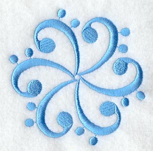 Musical Snowflake (Bass Clef)