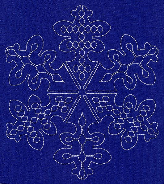 Sashiko Snowflake 1