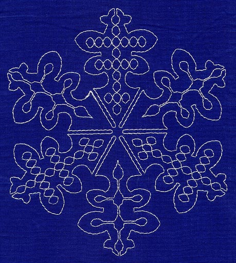 Sashiko Snowflake 1