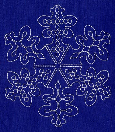 Sashiko Snowflake 1