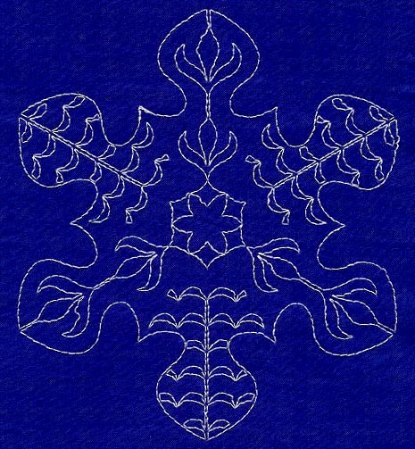 Sashiko Snowflake 4
