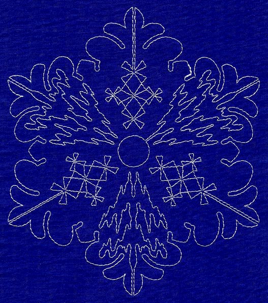 Sashiko Snowflake 7