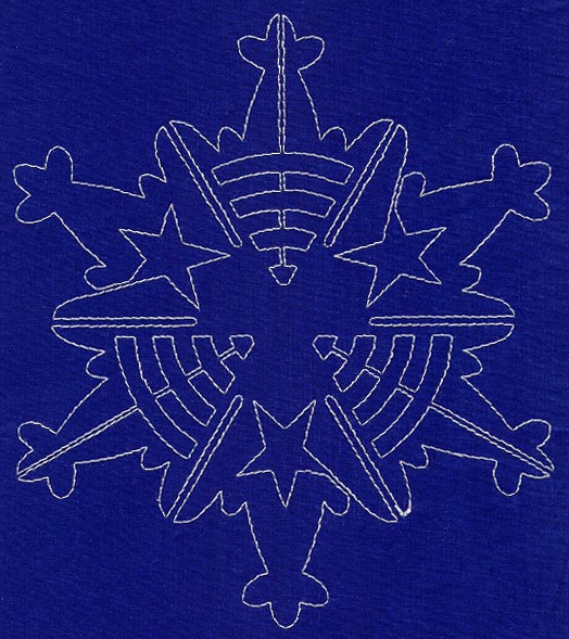 Sashiko Snowflake 8