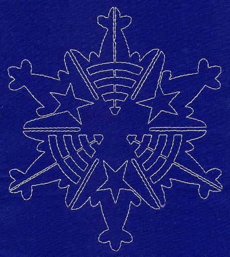 Sashiko Snowflake 8