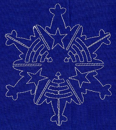 Sashiko Snowflake 8