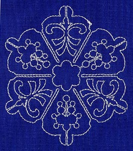 Sashiko Snowflake 9