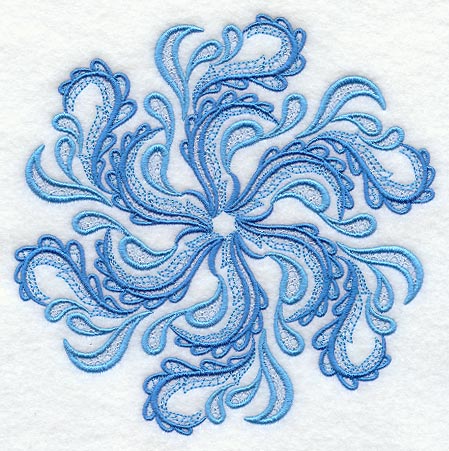 Waves of Winter Snowflake