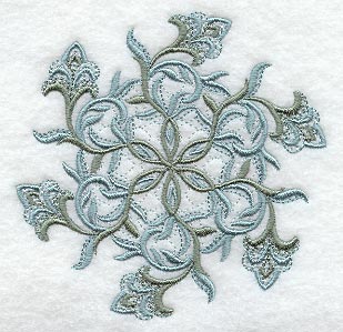 Frosty Floral Snowflake