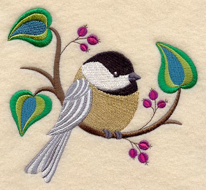 Perching Pretty Chickadee