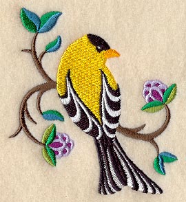 Perching Pretty Goldfinch