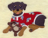 Rottweiler in Pajamas