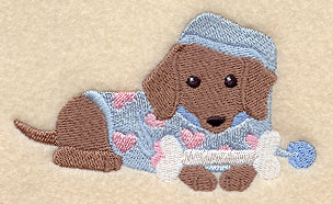 Dachshund in Pajamas