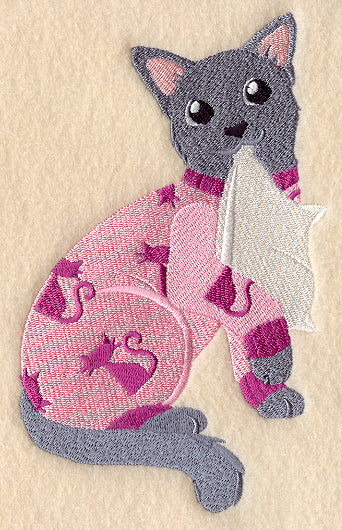 Russian Blue in Pajamas