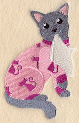 Russian Blue in Pajamas