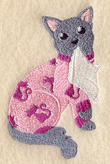 Russian Blue in Pajamas