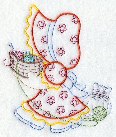 Sunbonnet Sue's Knitting Basket