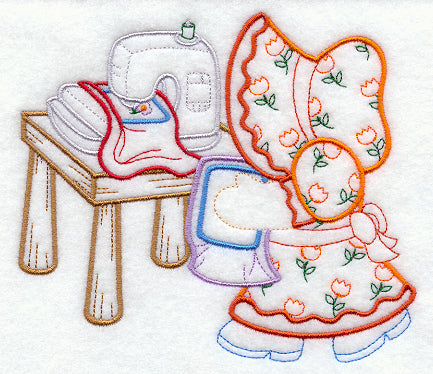 Sunbonnet Sue and Embroidery Machine