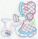 Sunbonnet Sue at the Ironing Board