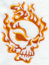 Flaming Skull