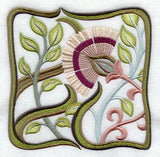 Art Nouveau Floral Square 1