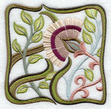 Art Nouveau Floral Square 1