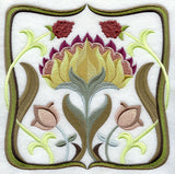 Art Nouveau Floral Square 2